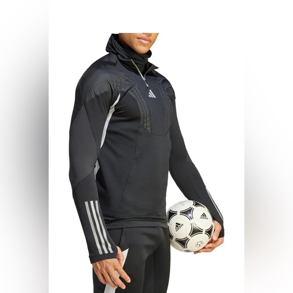 Adidas Men Tiro 23 C Winter-rized Gimo Shirts Run Black Casual Top Jersey size S - Picture 3 of 9